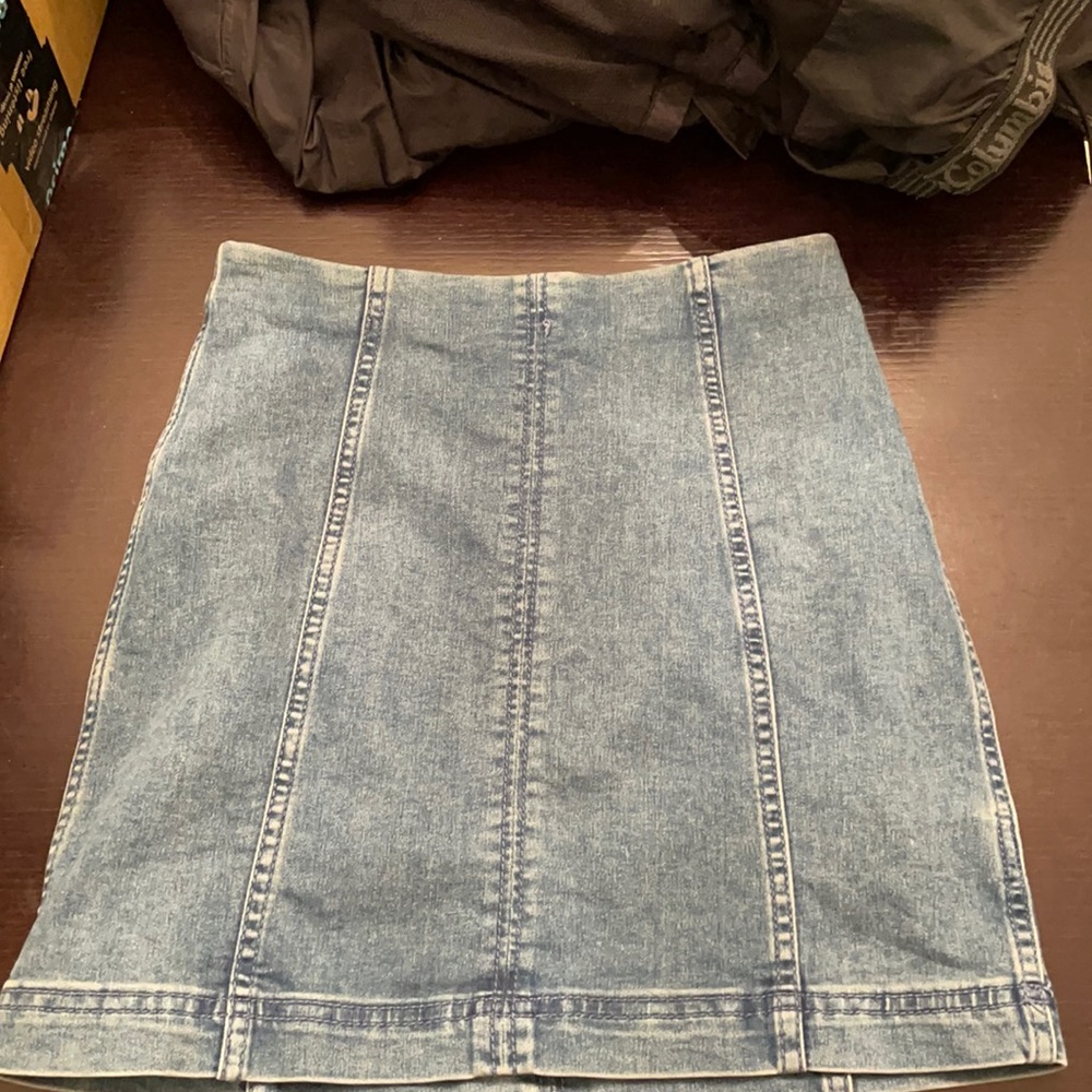 Free people Jean skirt